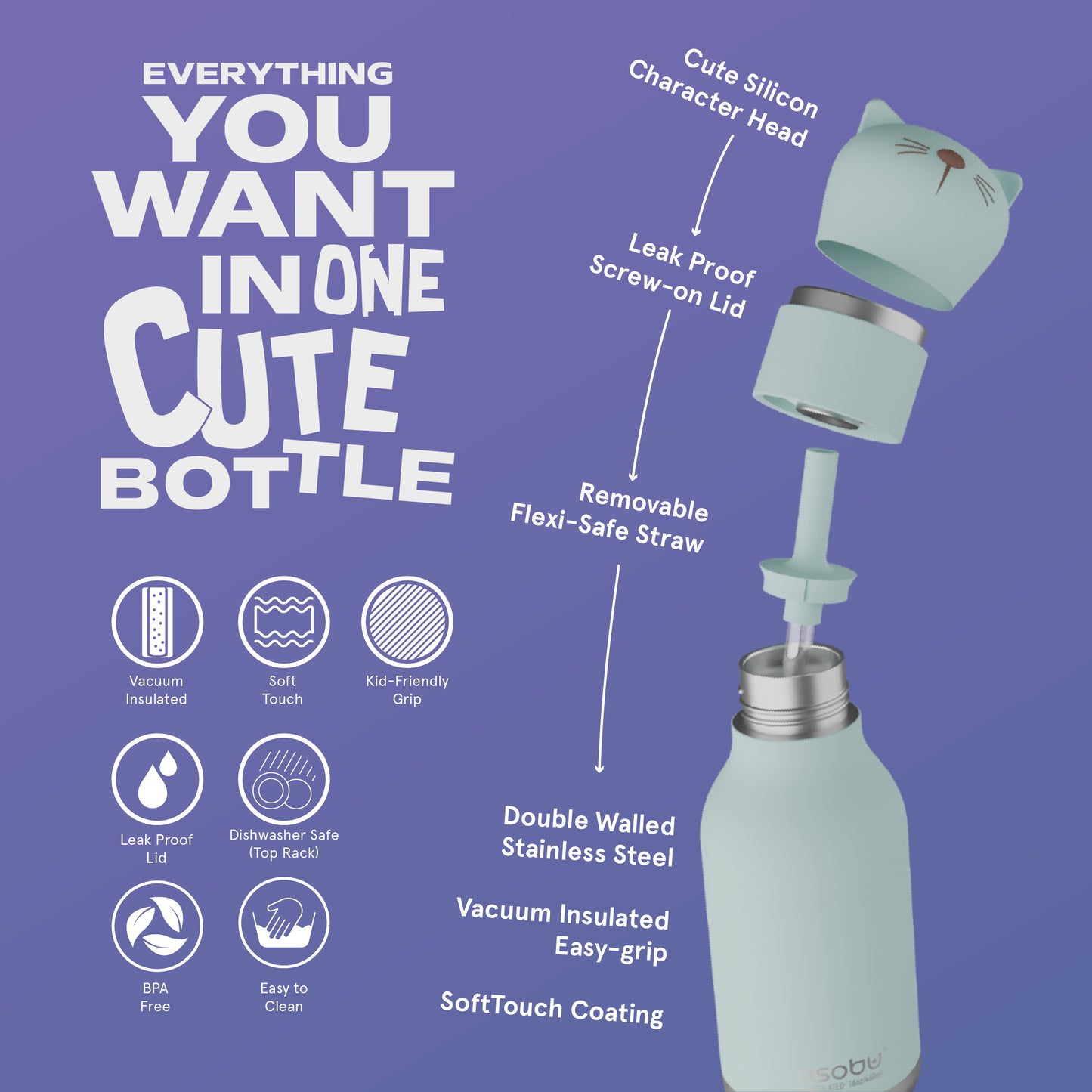 Bestie Thermoflasche Katze