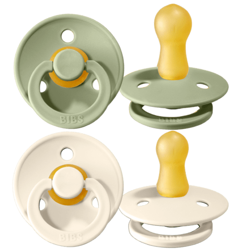 2er Set Colour Schnuller Sage & Ivory - von BIBS