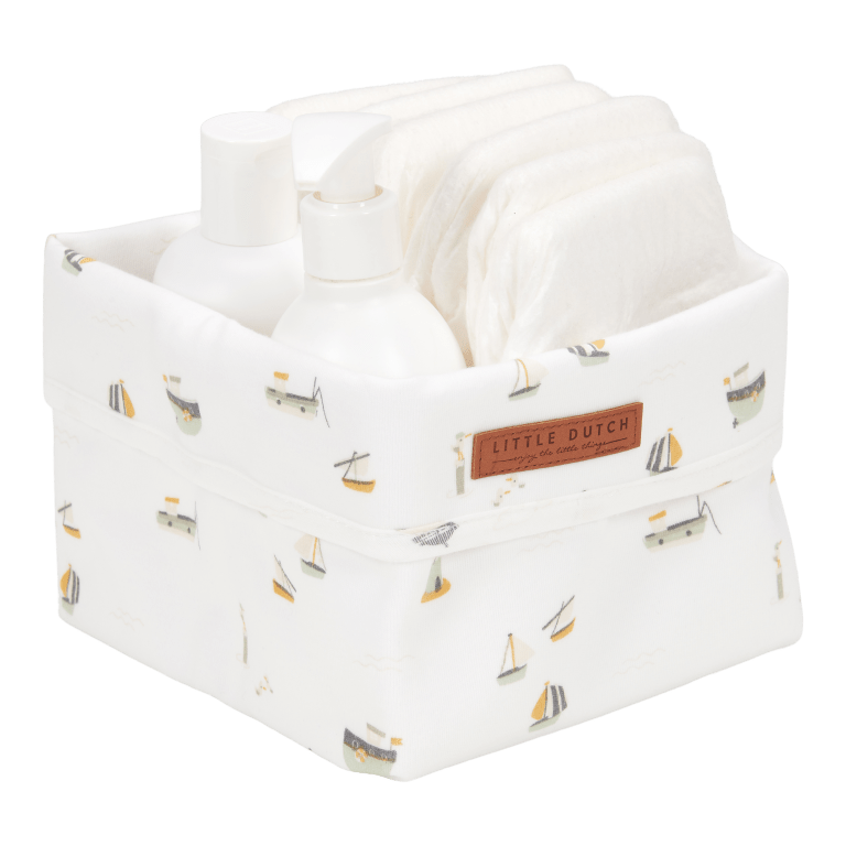 Pflegekörbchen klein Sailors Bay white - von little dutch