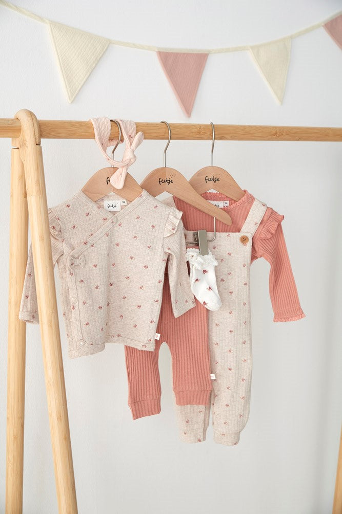 Ajour Geripptes Longsleeve - Morning Sun