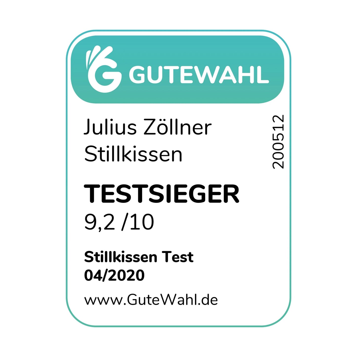 Stillkissen Musselin blau - von Julius Zöllner