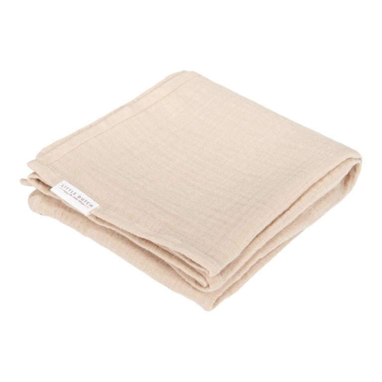 Swaddle/Puck Tuch Beige - von little dutch