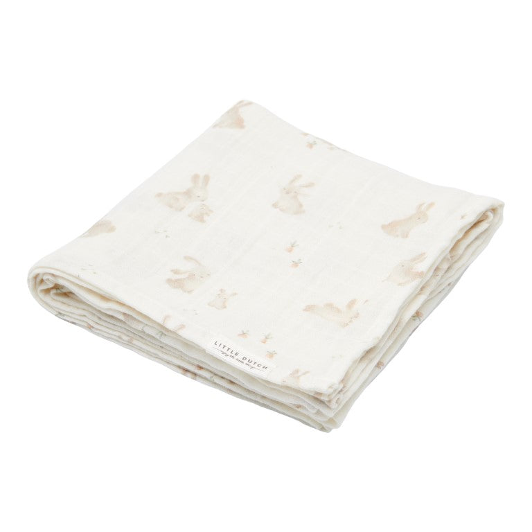 Swaddle/Puck Tuch Baby Bunny - von little dutch