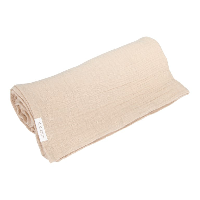 Swaddle/Puck Tuch Beige - von little dutch