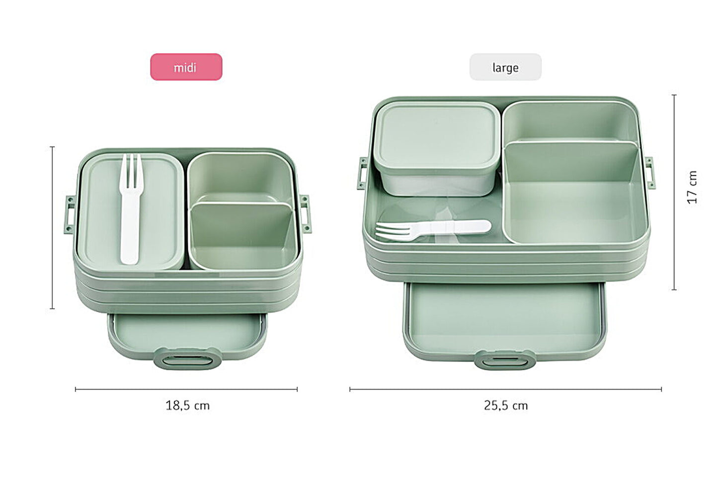 Bento Lunchbox midi nordic blue - von mepal