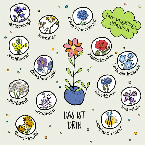 25 Bunte Blumenmurmeln