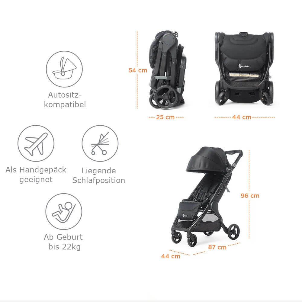 Metro+ Buggy Black - von ergobaby