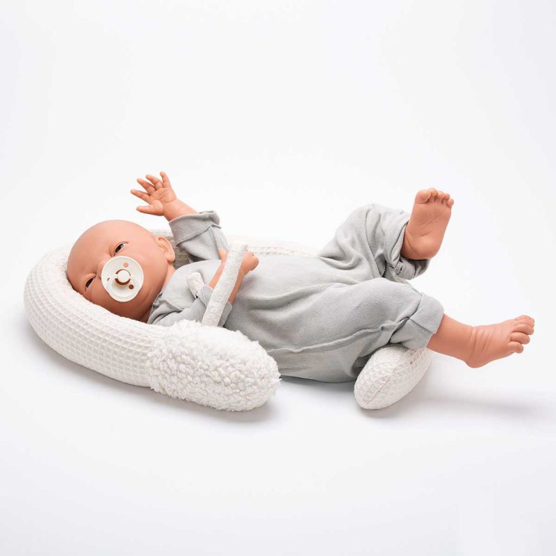 Tinéba Kuschelschnecke beige - Waffelpique
