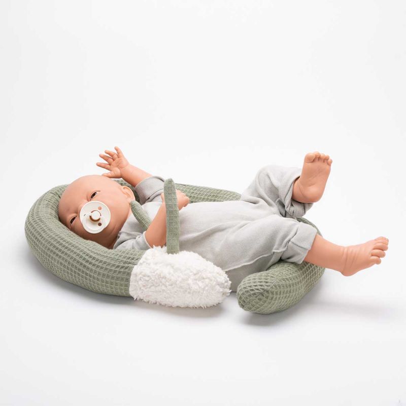 Tinéba Kuschelschnecke olive - Waffelpique