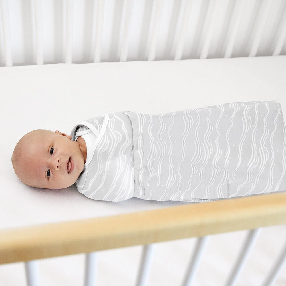 Puck-Mich-Sack Silver Waves - von ergobaby