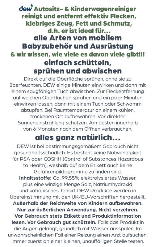 Autositz & Kinderwagen Reiniger by dew