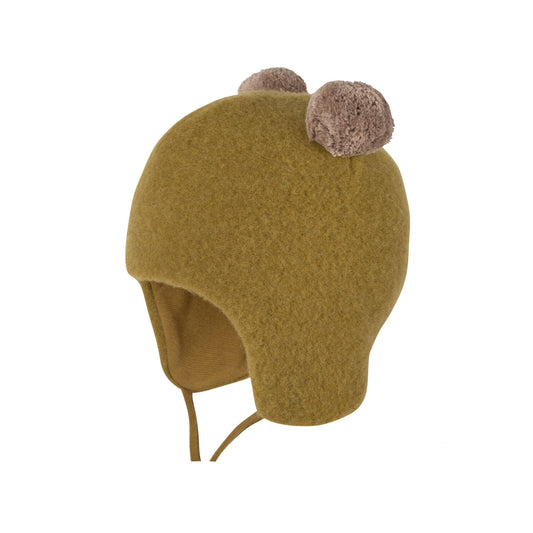 Wollfleece Bommel Mütze schilf - von Pure Pure by bauer