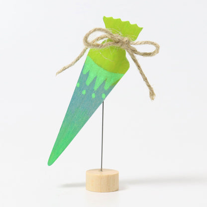 Steckfigur Schultüte neongrün - von Grimm's