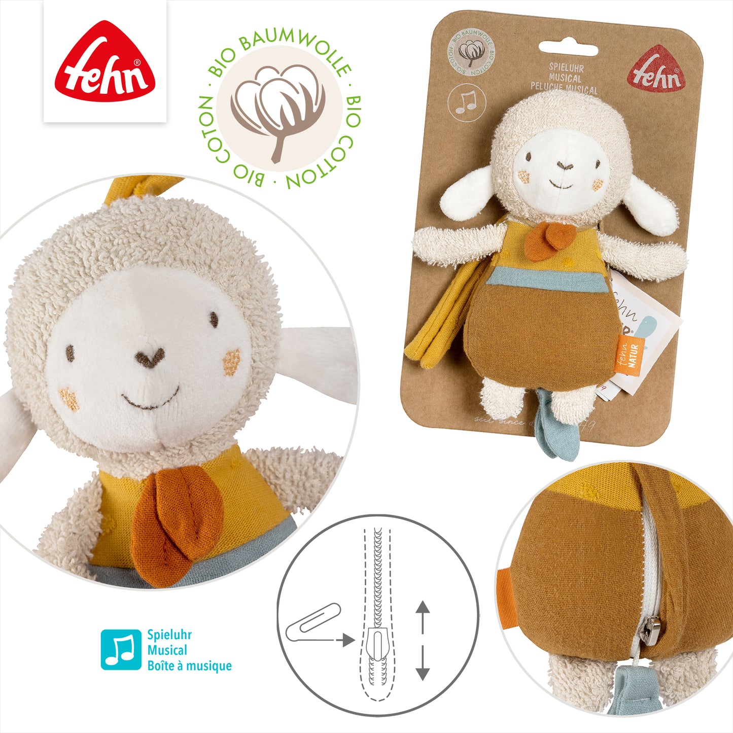 Mini Spieluhr Schaf fehnNatur