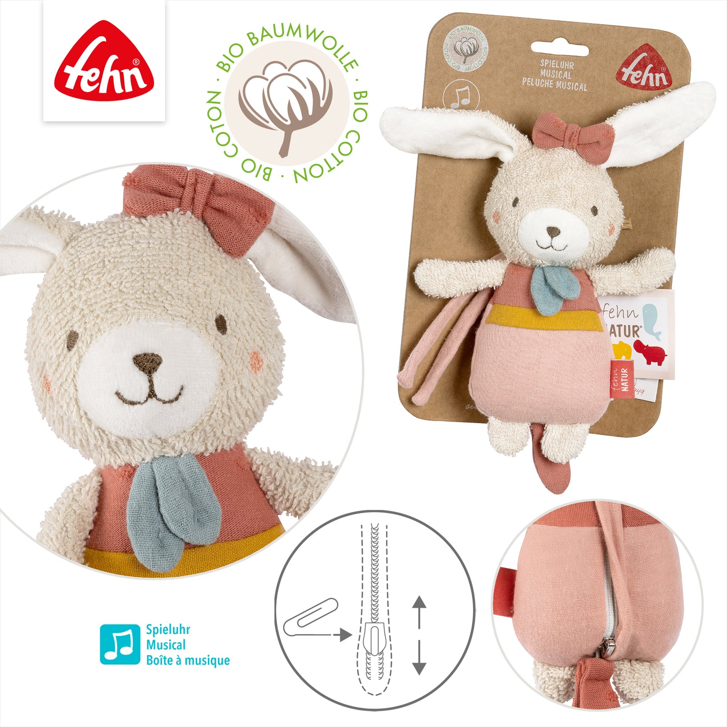 Mini Spieluhr Hase fehnNatur