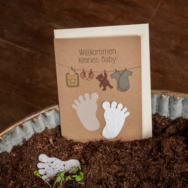 Grußkarte Willkommen kleines Baby