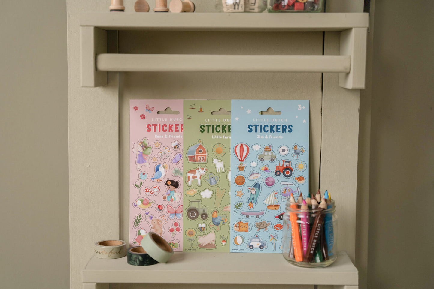 Sticker Rosa & Friends - little dutch