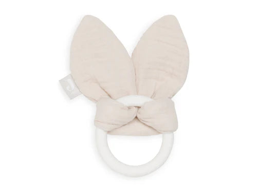Beißring Silikon Bunny nougat - jollein