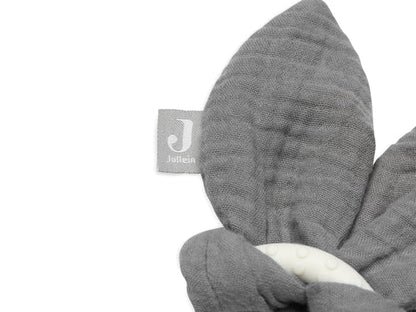 Beißring Silikon Bunny Storm Grey - jollein