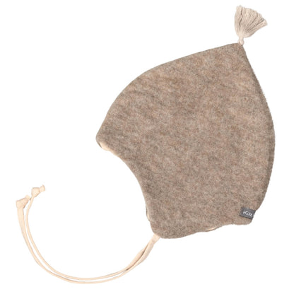Wollfleece Mütze Greige/Nude - von KitzHeimat