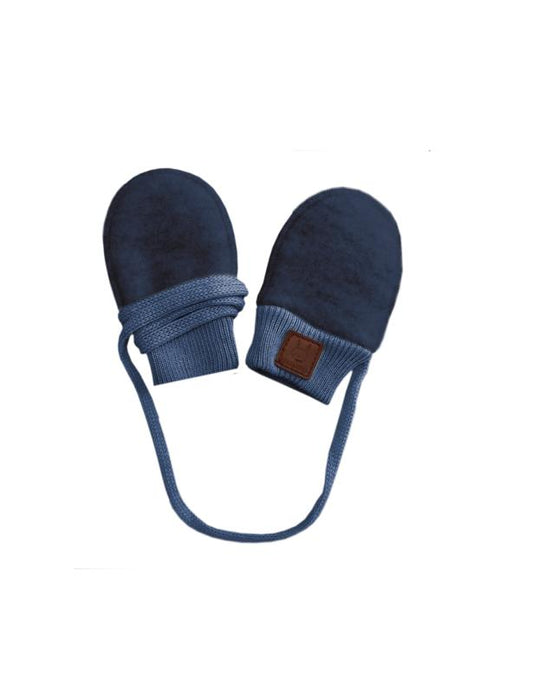 BABY Woll Fausthandschuhe navy - von Maximo