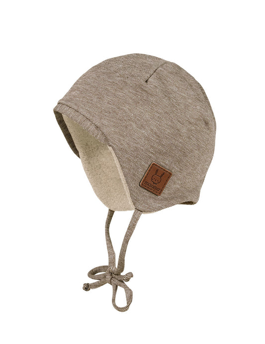 BABY Mütze Ringeljersey kastanie - von maximo