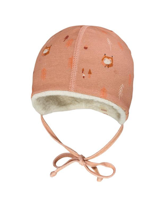 BABY Mütze Rose Tan Eulen - von maximo