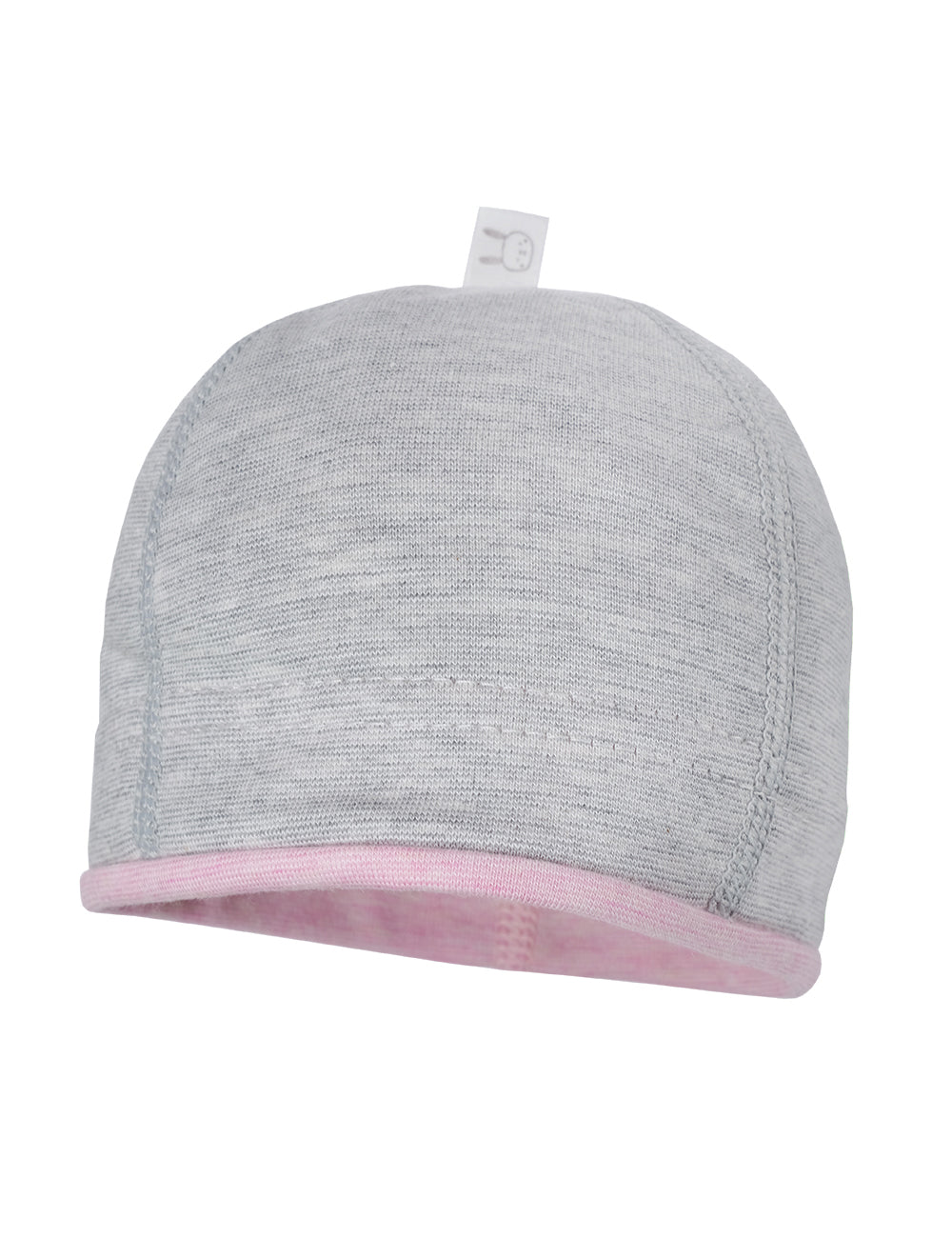 Baby Beanie grau/rosa - von maximo