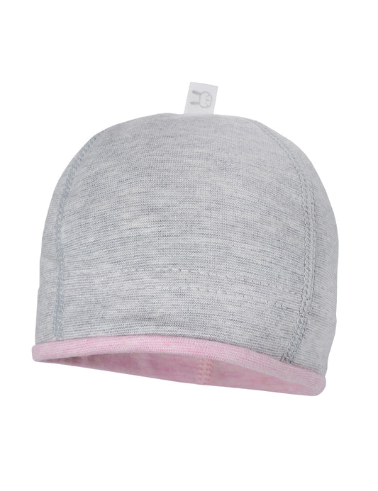 Baby Beanie grau/rosa - von maximo