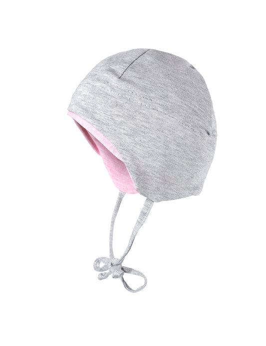 Baby Mütze grau/rosa - von maximo