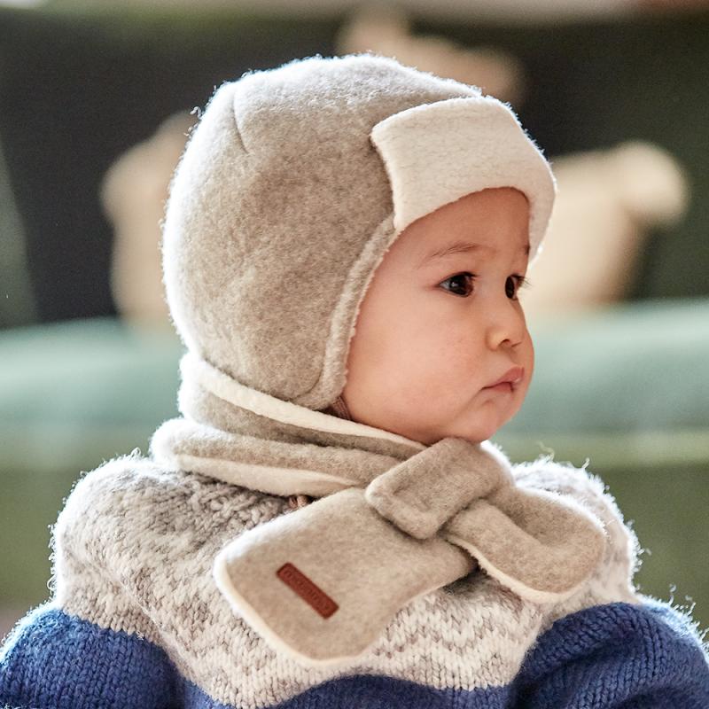 Wollfleece Parka Cap caramel - von maximo