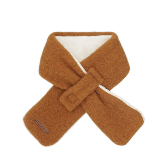 Wollfleece Steckschal caramel - von maximo