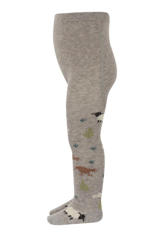 Woll Strumpfhose Olly Light Brown melange - von MP Denmark