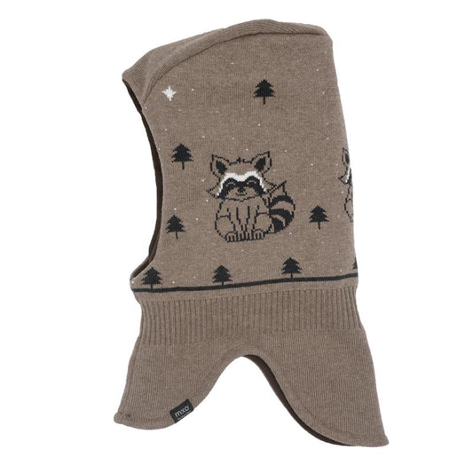 Schlupfmütze Boys Waschbär braunmeliert - maximo