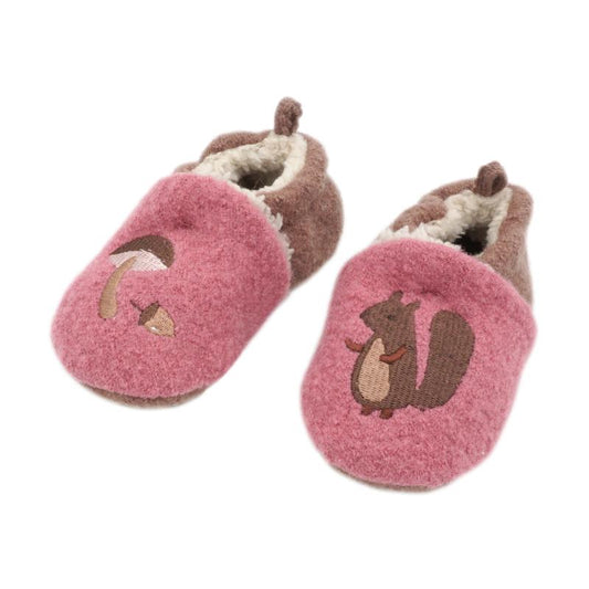 Woll-Lauflernschuhe Eichhörnchen - maximo