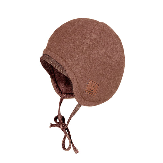 BABY Mütze Woll-Fleece heiderosa - von maximo