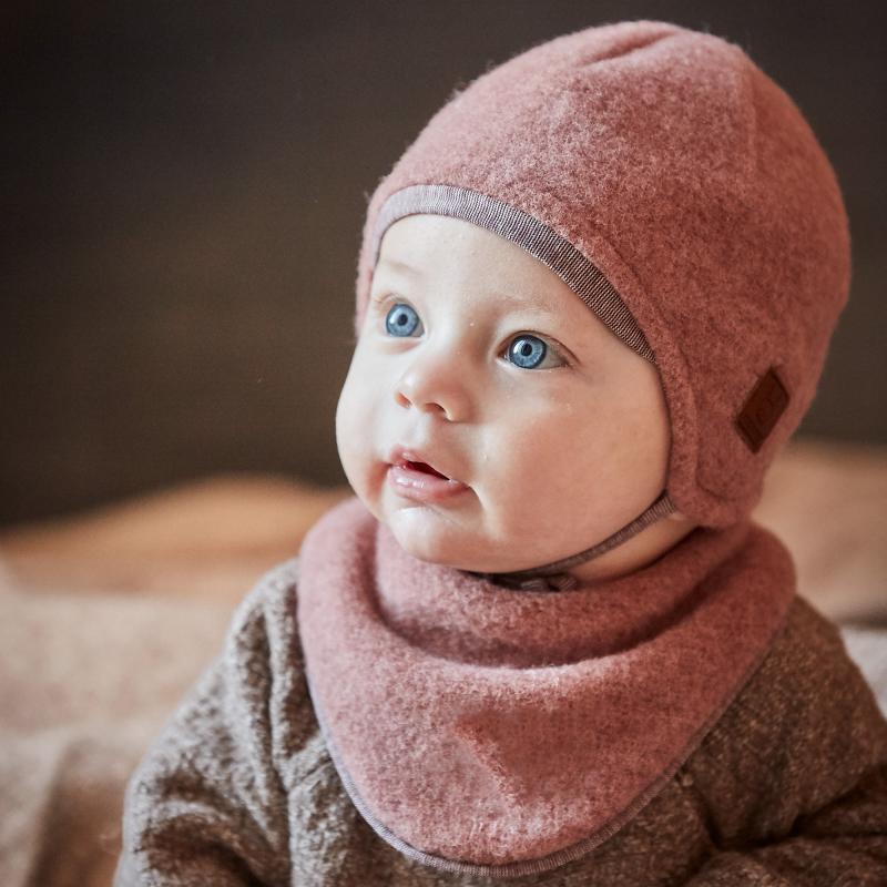 BABY Mütze Woll-Fleece graumeliert - von maximo