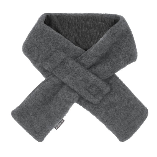 Steckschal Wollfleece graumeliert