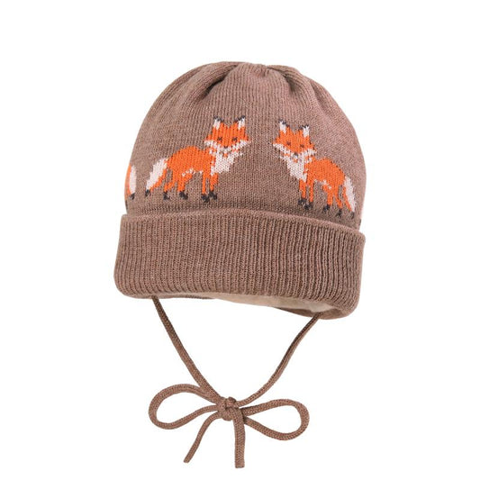 Mini Boy Mütze Fuchs braun
