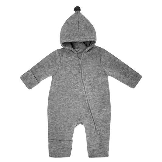 Wollfleece Overall graumeliert