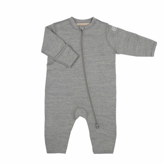 Wollfleece Overall Melangé Grau