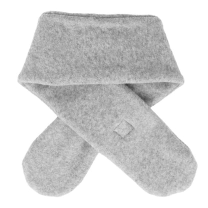 Steckschal Baumwollfleece hellgrau