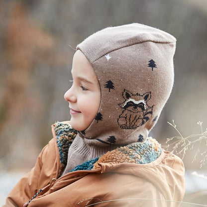 Schlupfmütze Boys Waschbär braunmeliert - maximo