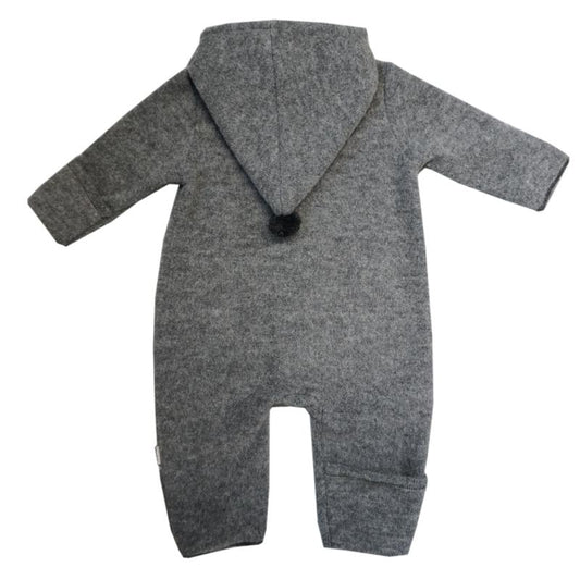 Wollfleece Overall graumeliert