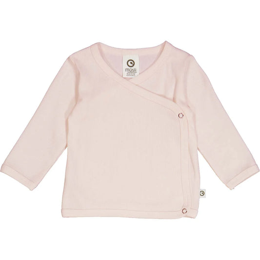 Cozy Me Rib Wickeltshirt light rose - von müsli