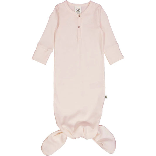 Cozy Me Rib Knot Gown light rose - von müsli