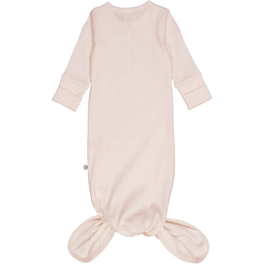 Cozy Me Rib Knot Gown light rose - von müsli