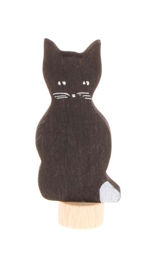 Steckfigur schwarze Katze - von Grimm's