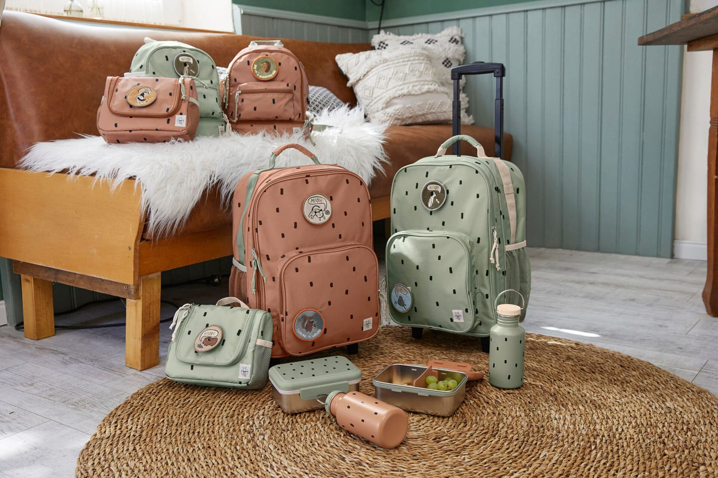 Kindergartenrucksack Happy Prints caramel - von lässig