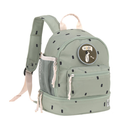 Kindergartenrucksack Happy Prints light Olive - von lässig